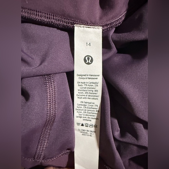 Lululemon Wunder Train high rise leggings 25” - Picture 2 of 2